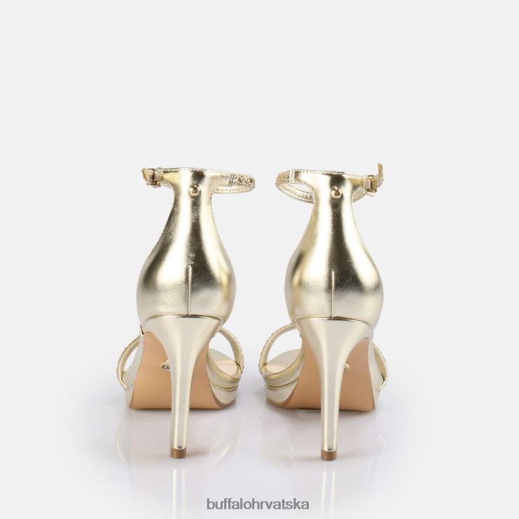 zlato Buffalo monroe 2 veganske sandale na petu |sandale TDD6T228